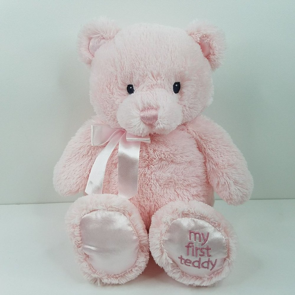 Baby Gund My First Teddy Bear Plush 14" Pink Stuffed Animal Baby Toy 4043975